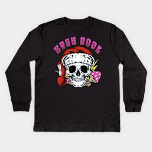 STAY COOL XMAS SKULL Kids Long Sleeve T-Shirt